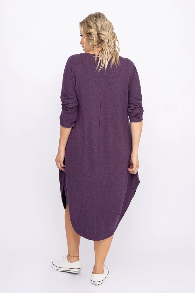 Polski Fioletowa Sukienka DONNA