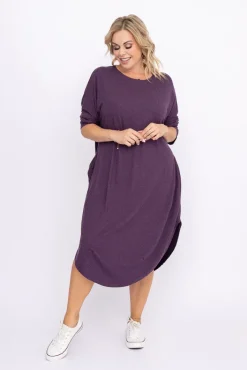 Polski Fioletowa Sukienka DONNA