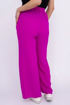 Damskie Włoski Fioletowe Spodnie DEROME
