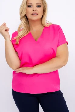 Damskie Polski Fuksjowa Bluzka ARTEZIO