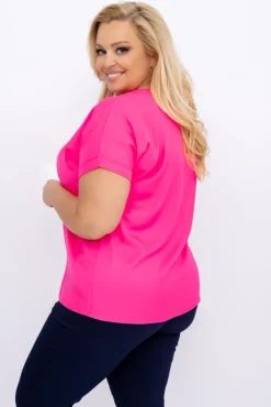 Damskie Polski Fuksjowa Bluzka ARTEZIO