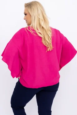 Damskie Polski Fuksjowa Bluzka ETERNAL