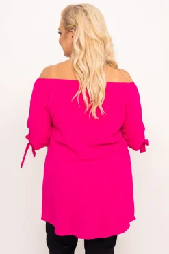 Damskie Polski Fuksjowa Bluzka RONI