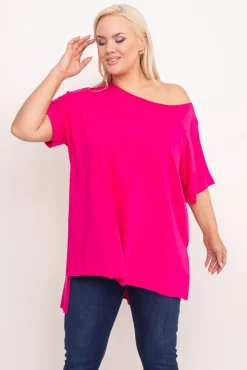 Damskie Włoski Fuksjowa Bluzka SUNRISE