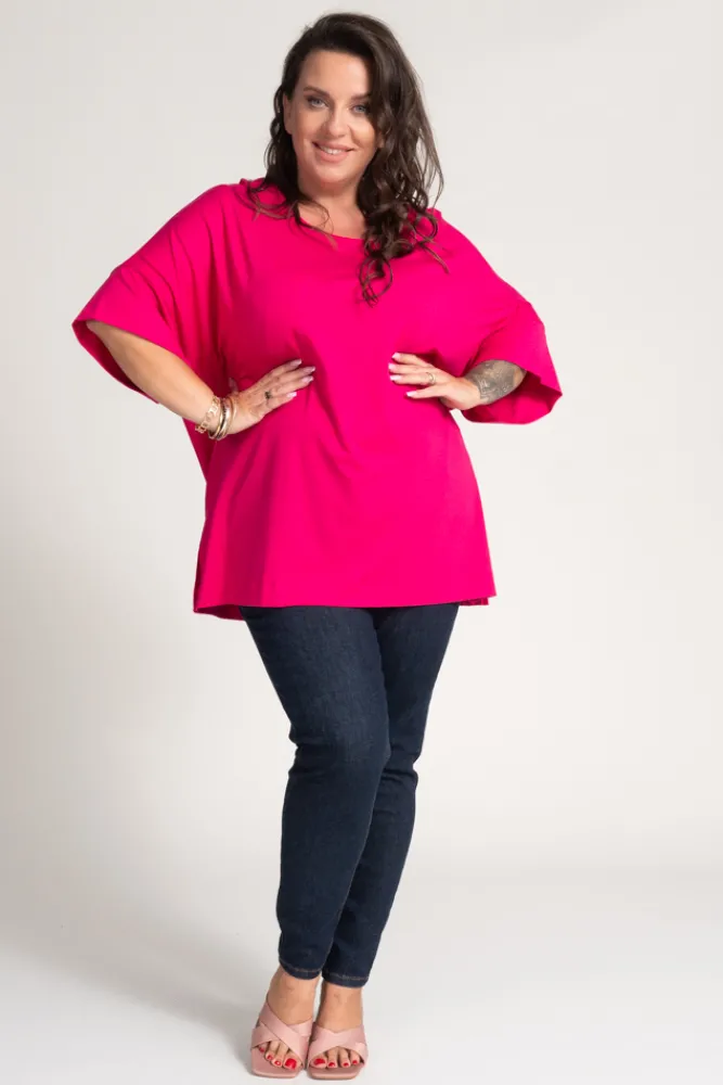 Damskie Polski Fuksjowa Bluzka VERTI