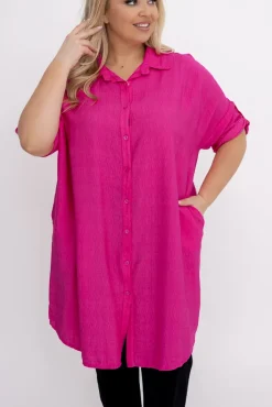 Damskie Włoski Fuksjowa Koszula BARIEN