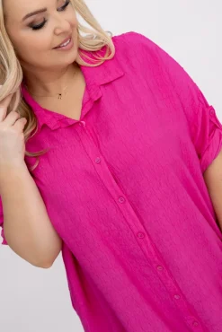 Damskie Włoski Fuksjowa Koszula BARIEN