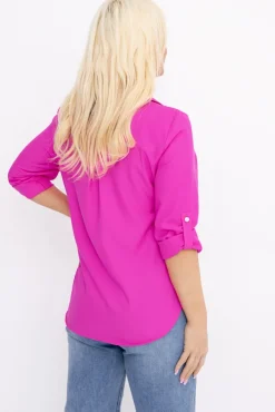 Damskie Polski Fuksjowa Koszula RIZERI