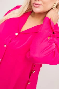 Damskie Polski Fuksjowa Koszula SENTURI