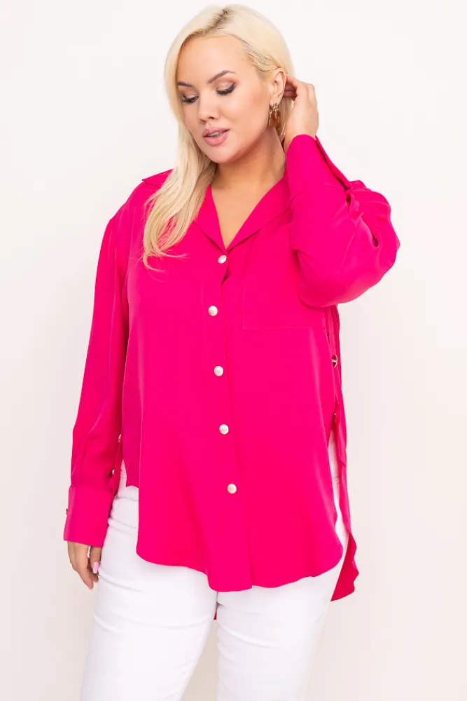 Damskie Polski Fuksjowa Koszula SENTURI