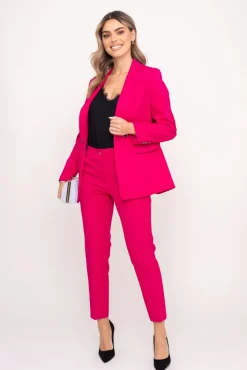 Damskie Polski Fuksjowa Marynarka dwurzędowa VIRIM