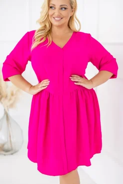 Polski Fuksjowa Sukienka AMANTE