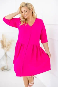 Polski Fuksjowa Sukienka AMANTE