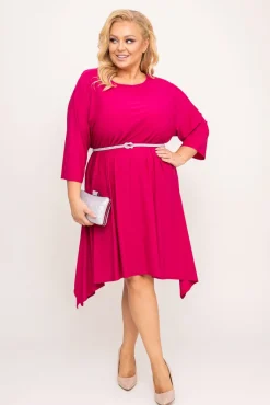 Polski Fuksjowa Sukienka asymetryczna ASTI