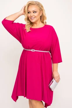Polski Fuksjowa Sukienka asymetryczna ASTI