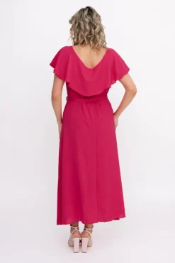Polski Fuksjowa Sukienka DENVER