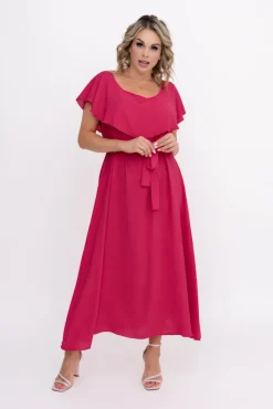 Polski Fuksjowa Sukienka DENVER