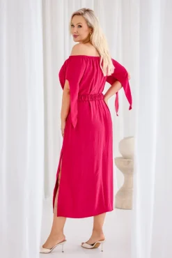 Polski Fuksjowa Sukienka DERTUZI