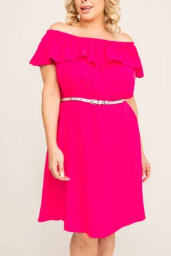 Polski Fuksjowa Sukienka FRILIA