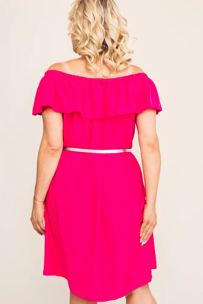 Polski Fuksjowa Sukienka FRILIA