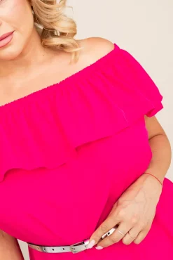 Polski Fuksjowa Sukienka FRILIA