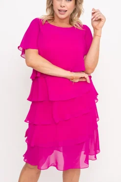 Polski Fuksjowa Sukienka ORINA