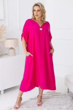 Polski Fuksjowa Sukienka RAYLE