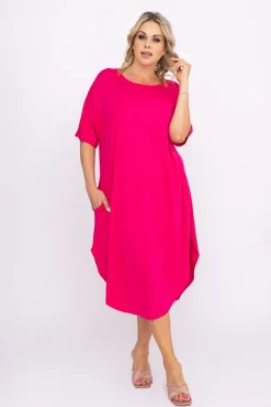 Polski Fuksjowa Sukienka SPINER