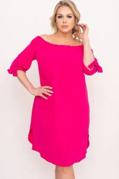 Polski Fuksjowa Sukienka VALENCIA