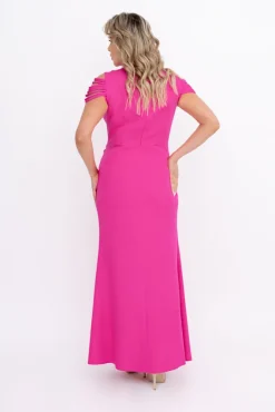 Polski Fuksjowa Sukienka z łańcuszkiem SARIA
