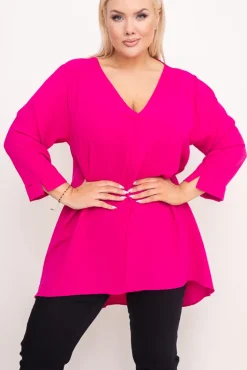 Damskie Polski Fuksjowa Tunika CENZA