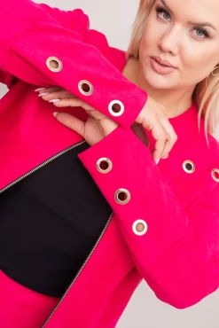 Damskie Polski Fuksjowy Żakiet TREGIDA