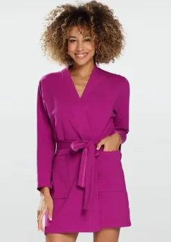 Polski Fuksjowy Szlafrok bawełniany POLA