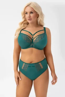 Gorsenia G004 biustonosz miękki zielony KASJA