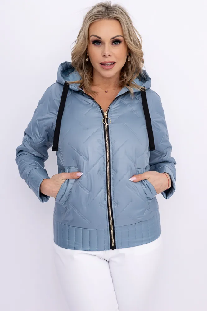 Damskie Polski Gołębio niebieska Kurtka wiosenna VEDERI