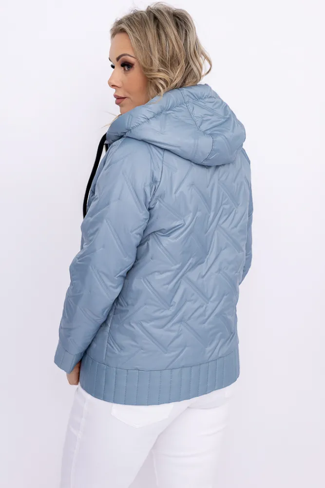 Damskie Polski Gołębio niebieska Kurtka wiosenna VEDERI