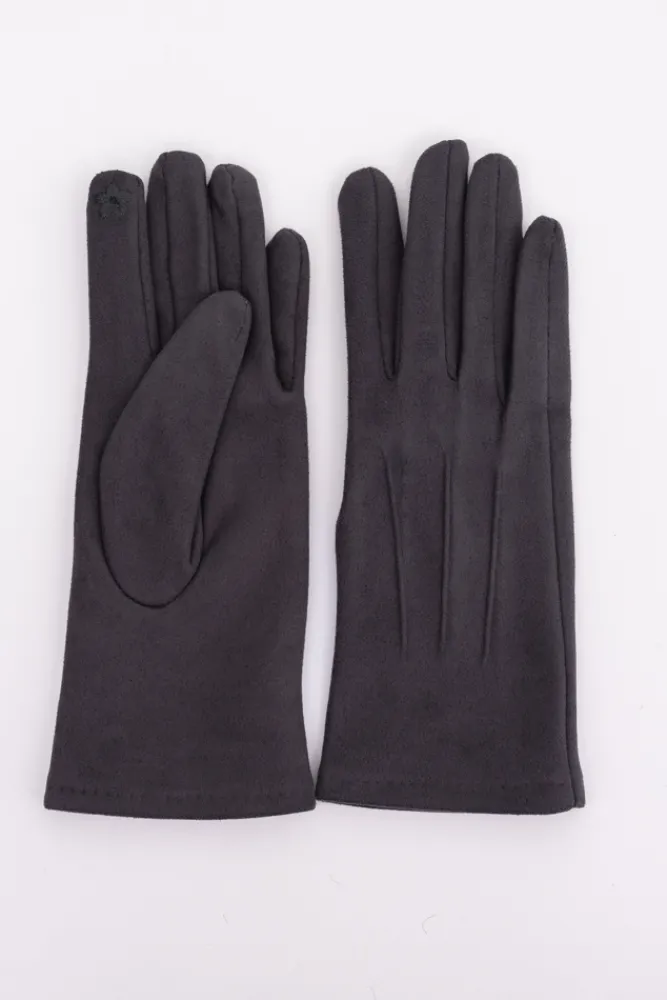 Polski Grafitowe rękawiczki zamszowe VAYARI