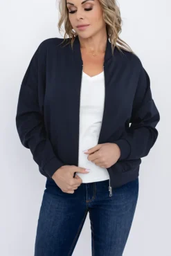 Damskie Włoski Granatowa Bluza GIRTI