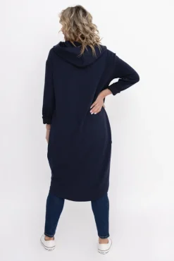 Damskie Włoski Granatowa Bluza z kapturem OASIS