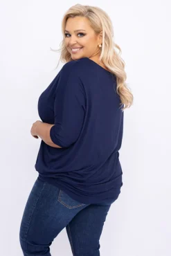 Damskie Polski Granatowa Bluzka BARIOSA