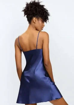 Polski Granatowa Halka satynowa KAMARIA