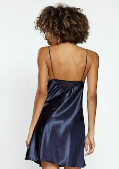 Polski Granatowa Halka satynowa ALICE