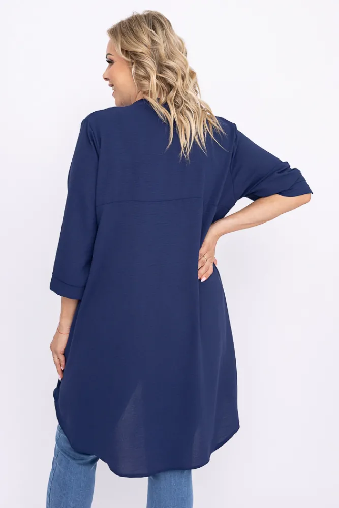 Damskie Polski Granatowa Koszula AGILE