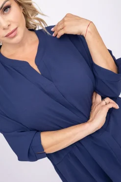 Damskie Polski Granatowa Koszula AGILE