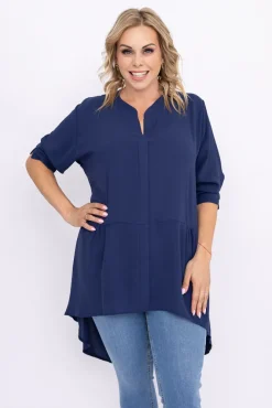 Damskie Polski Granatowa Koszula AGILE