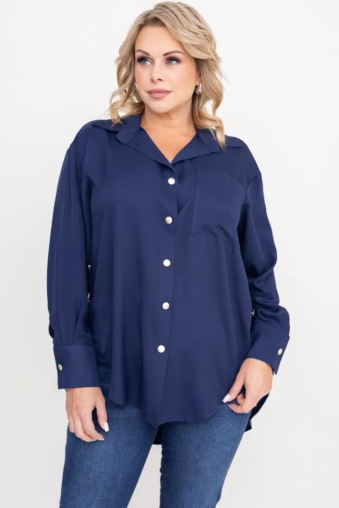 Damskie Polski Granatowa Koszula SENTURI