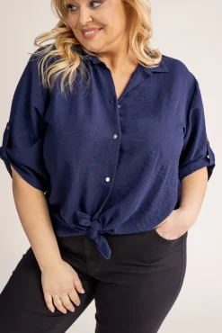 Damskie Polski Granatowa Koszula TIARO