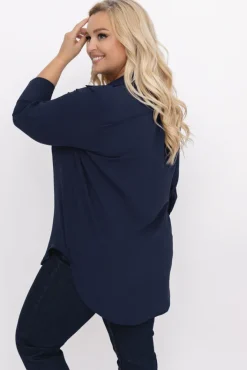 Damskie Polski Granatowa Koszula VENTELI