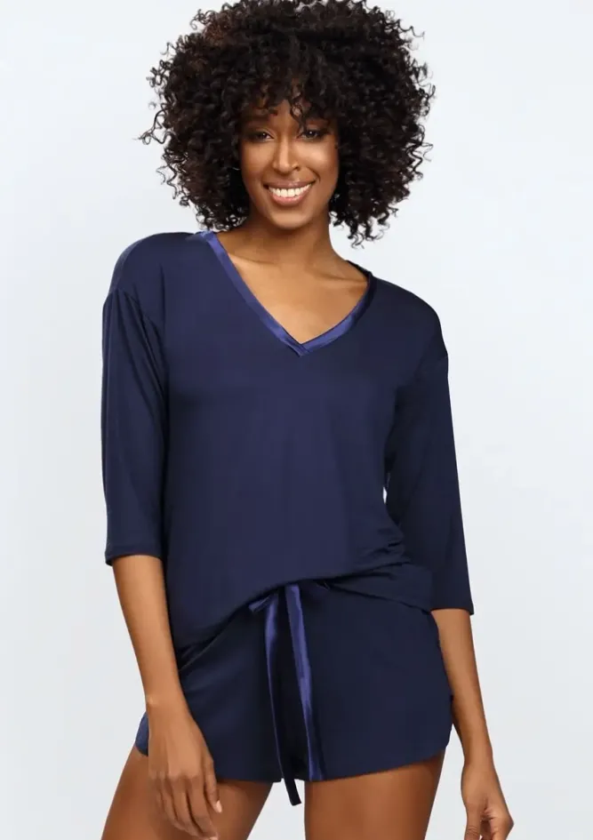 Polski Granatowa Piżama EDITH