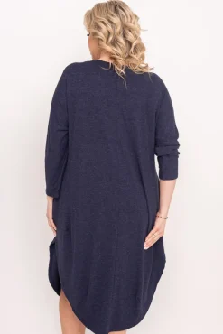 Polski Granatowa Sukienka DONNA